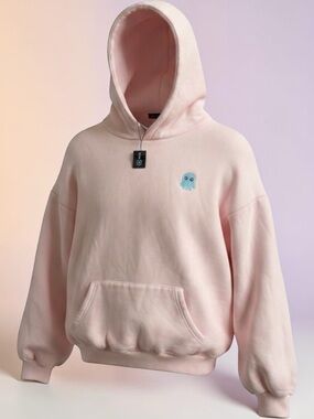 Squiddy Clothing  Pink Hooded with Embroidered Patch